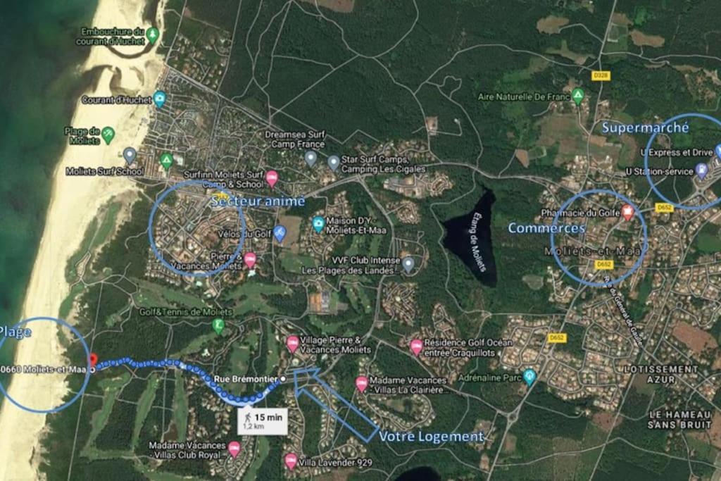 Vue Golf Dans Residence Nature "Sympalappart" Moliets-et-Maa Εξωτερικό φωτογραφία